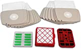 Set de ahorro premium adecuado para LUX-1, Lux-820: 20 bolsas de aspiradora, 1 sistema de filtro activo, 1 filtro de carbón activo, 10 desodorantes para aspiradora.